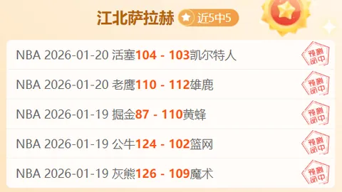 每日精选NBA赛事：十星篮球专家推荐